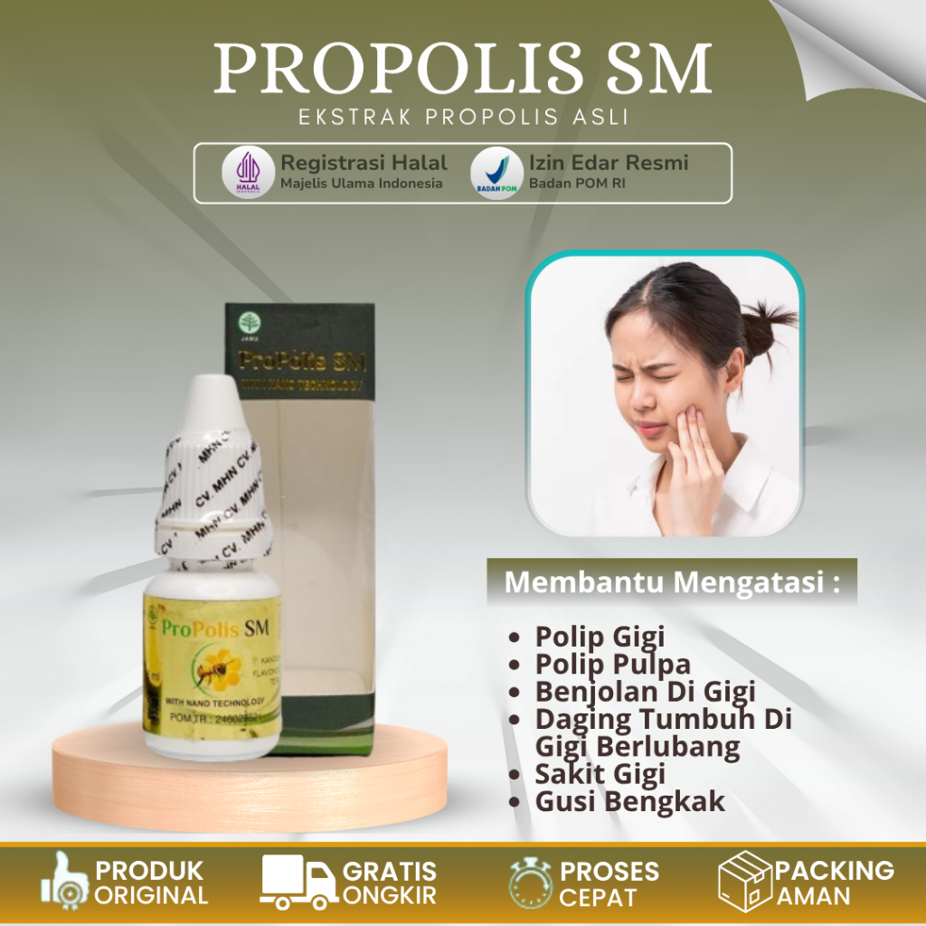 Obat Tetes Polip Gigi, Obat Polip Pulpa, Obat Benjolan Lunak Di Gigi Berlubang, Obat Abses Gigi Untu