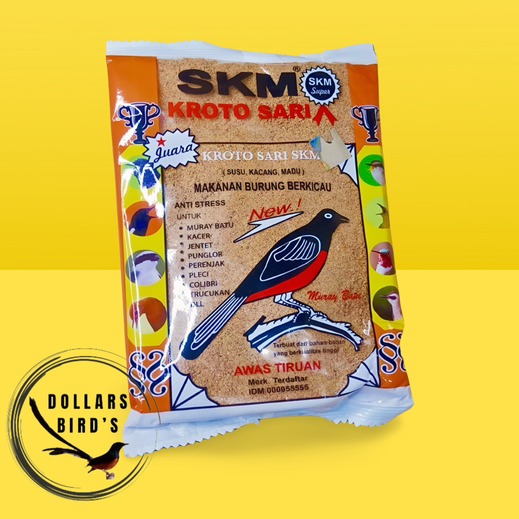 pakan burung voer SKM HALUS 1kg isi 8 bungkus