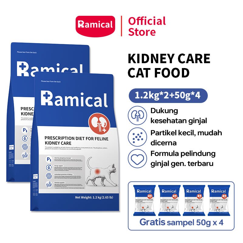 Ramical Kidney Care Cat Food 2.4kg / Renal Care / Makanan Kucing Kering / Dewasa & Senior Kucing