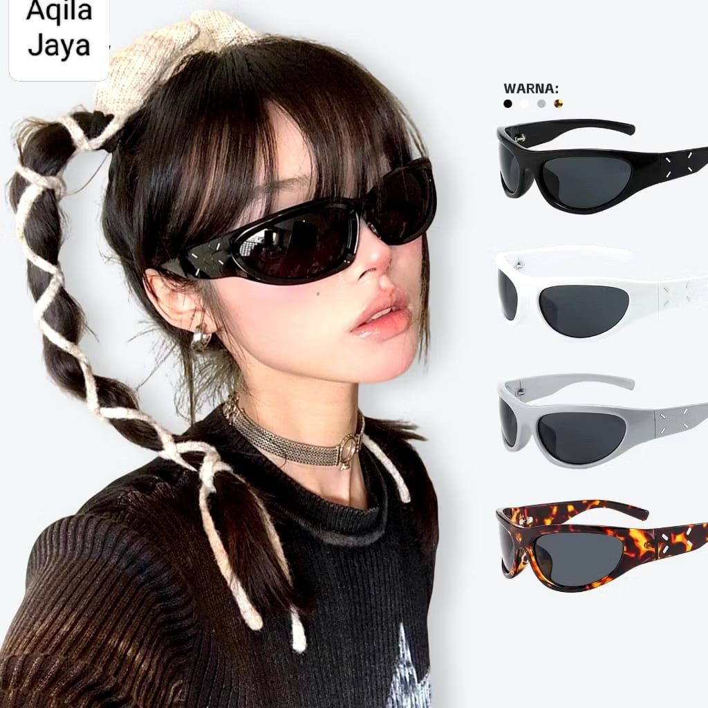 AQILA STORE (K88) Kacamata Hitam Trendy Unisex Kacamata Sporty Anti UV
