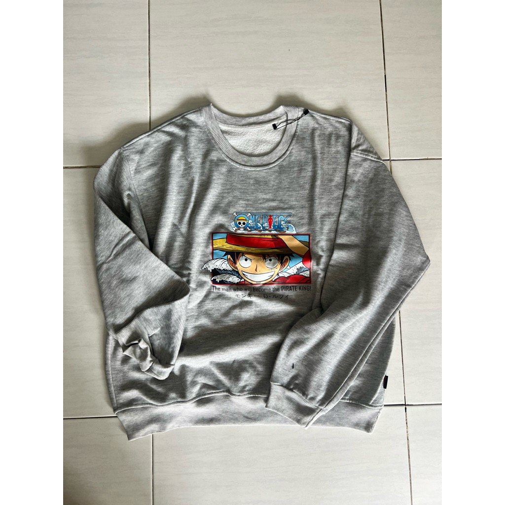 [preloved] sweater dewasa one piece luffy mugiwara