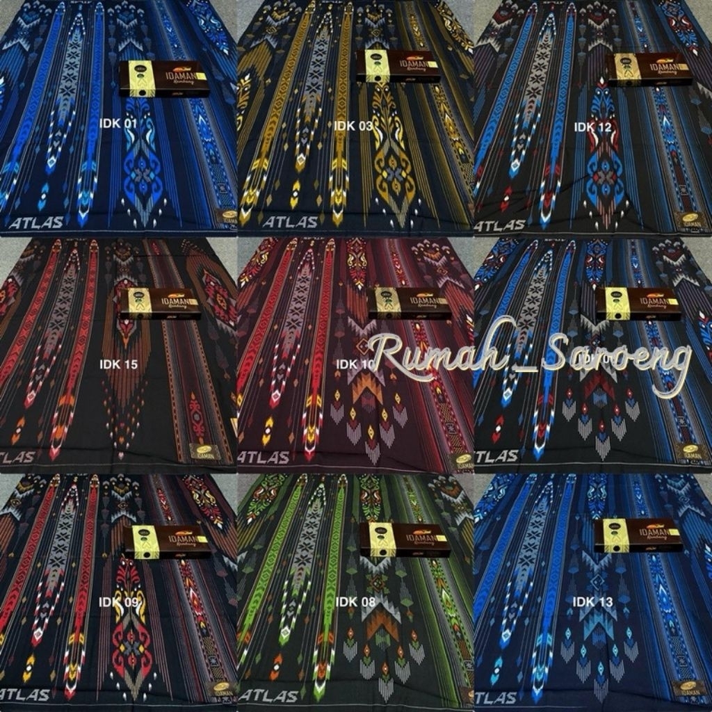 sarung atlas idaman harmoni|atlas serasi|motif BHS|terbaru