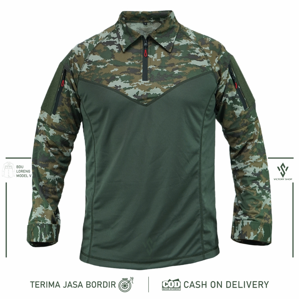 Kaos BDU Tactical Dryfit/Kaos Tactical BDU/Kaos Loreng Baru