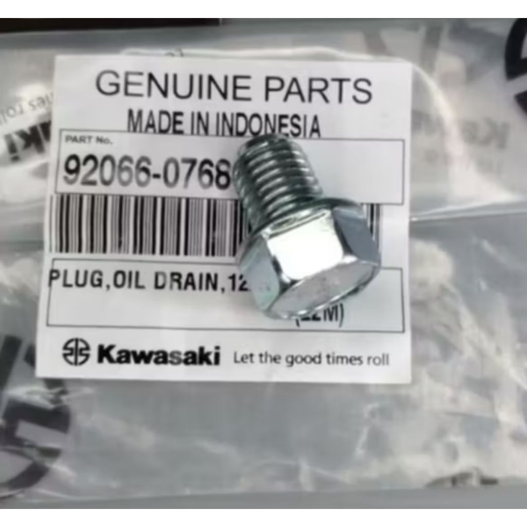 baut tap pembuangan oli mesin kaze blitz joy ZX130 original