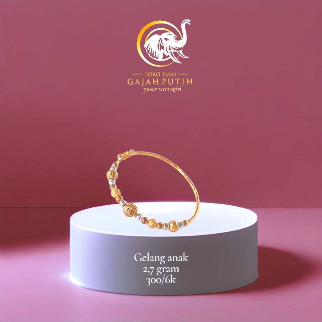 Gelang emas anak 2,7 gram