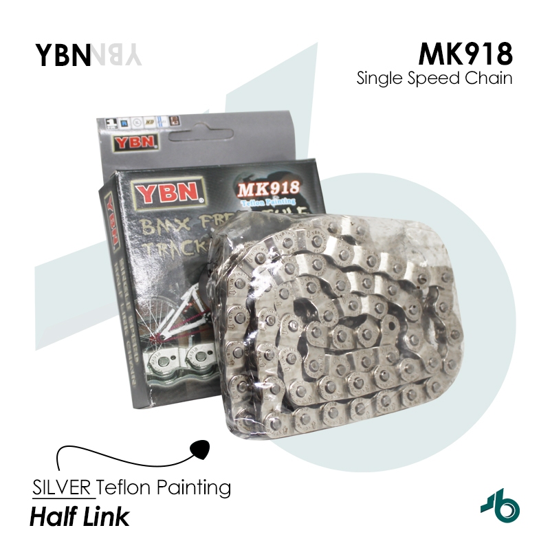 YBN Rantai Sepeda Single Speed YBN MK918 Half Link Chain