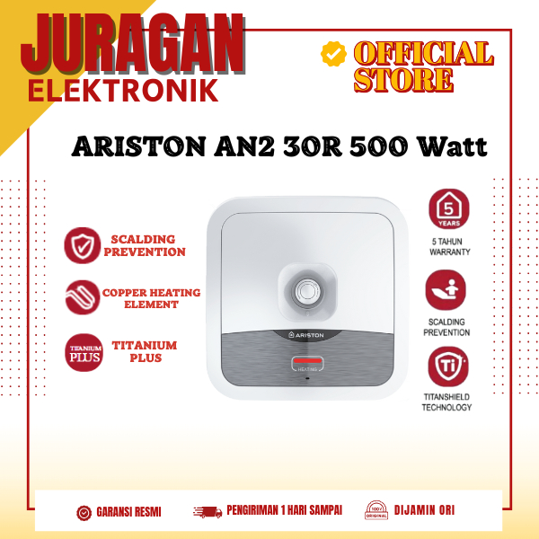 ARISTON AN2 30R 500 Watt 30 Liter Water Heater Listrik Andris2 AN2 30R