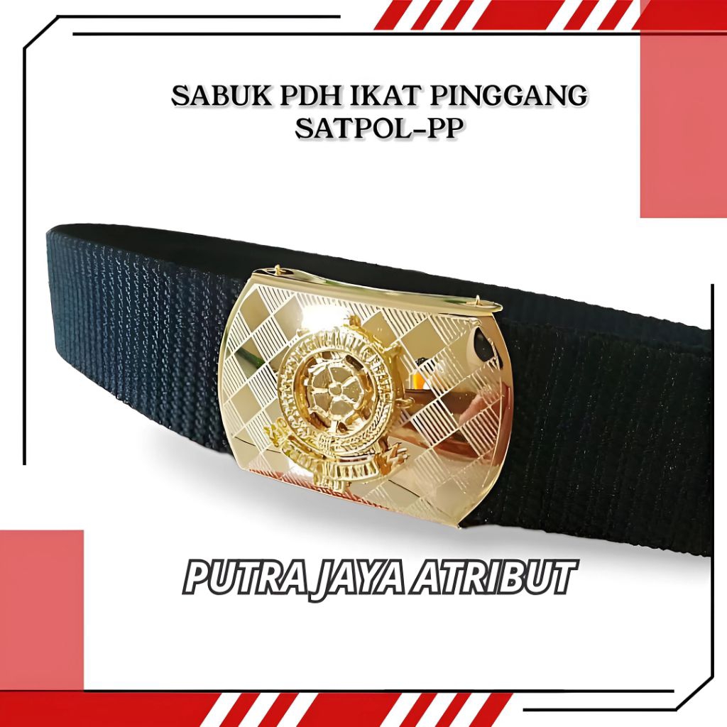 IKAT PINGGANG SATPOL-PP SABUK PDH | PERLENGKAPAN ATRIBUT SATPOL-PP EXCLUSIVE PREMIUM QUALITY