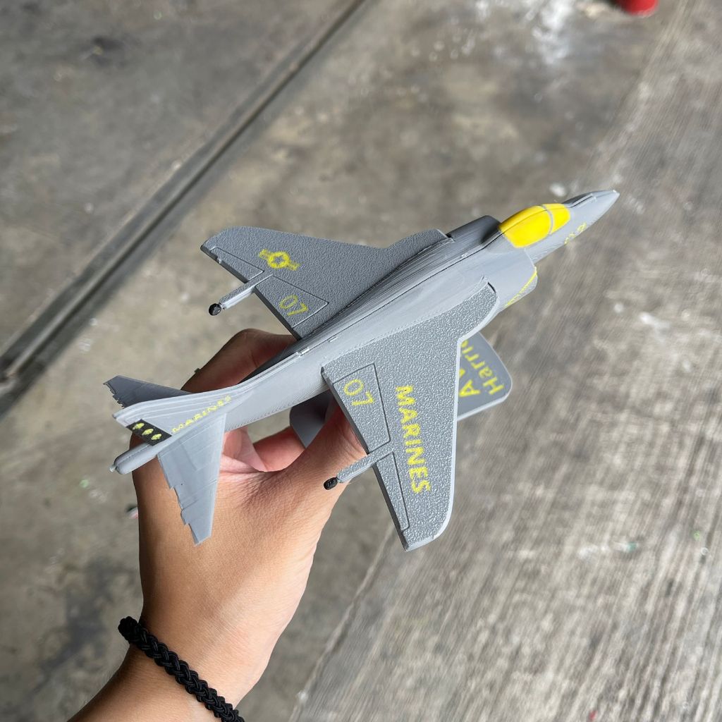 Kit Card Military Aircraft AV-8B Harrier II Model | Miniatur Pesawat Rakit Realistis