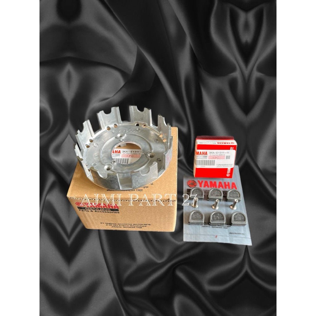 Rumah Alumunium kopling 3KA+Karet Kopling Yamaha RX king Rx king lama RX king New ORI