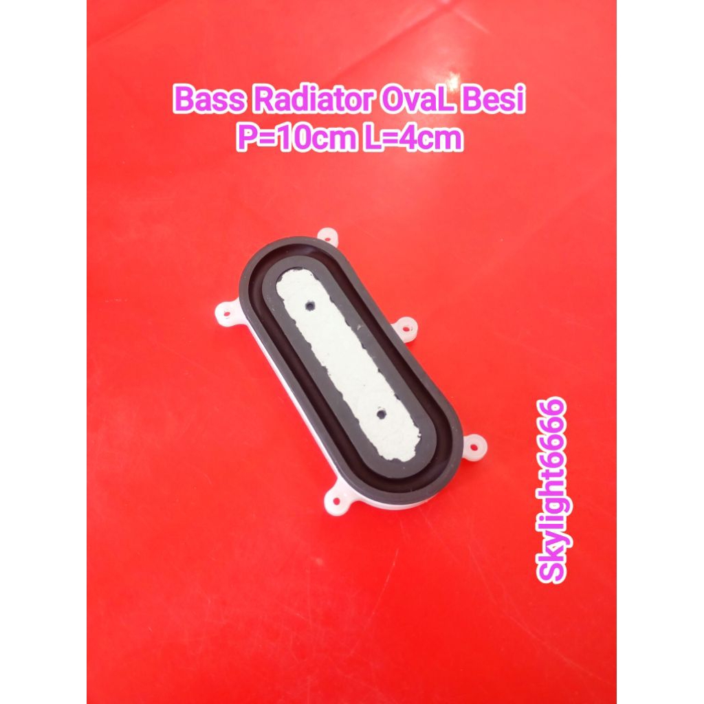 Bass Radiator OvaL (Besi) P=10cm L=4cm Copotan