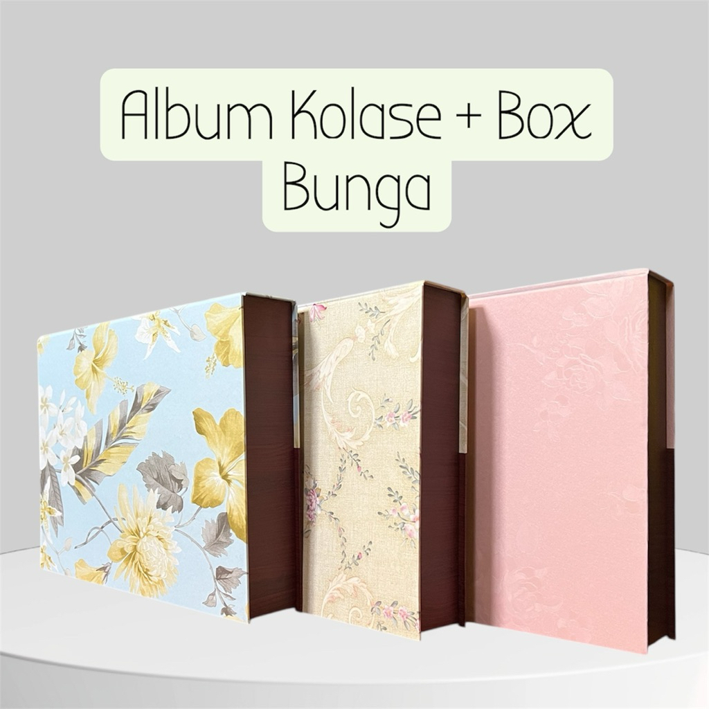 CETAK ALBUM KOLASE 20x30 + BOX BUNGA