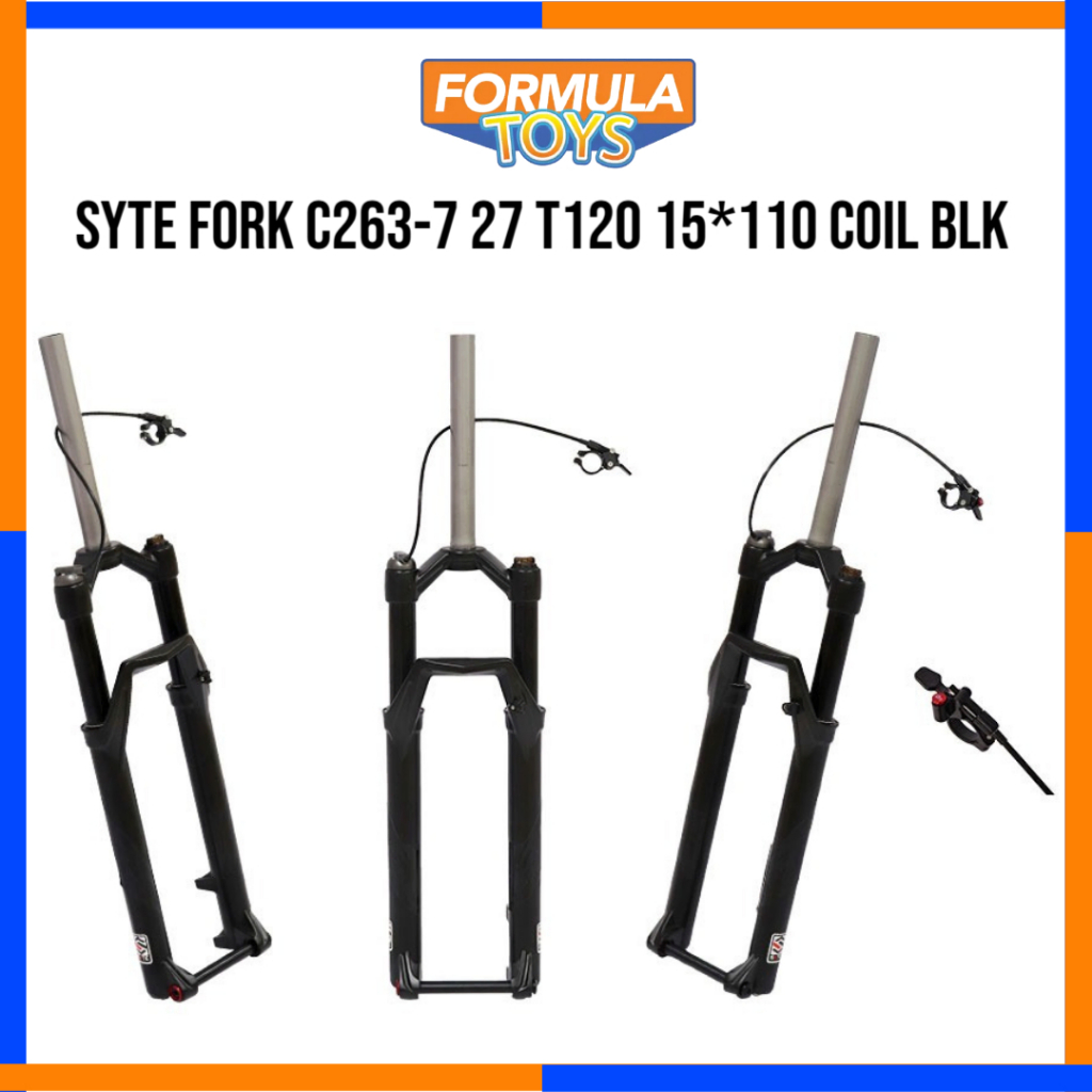 FORK MTB SYTE FORK C263-7 27 T120 15*110 COIL BLK