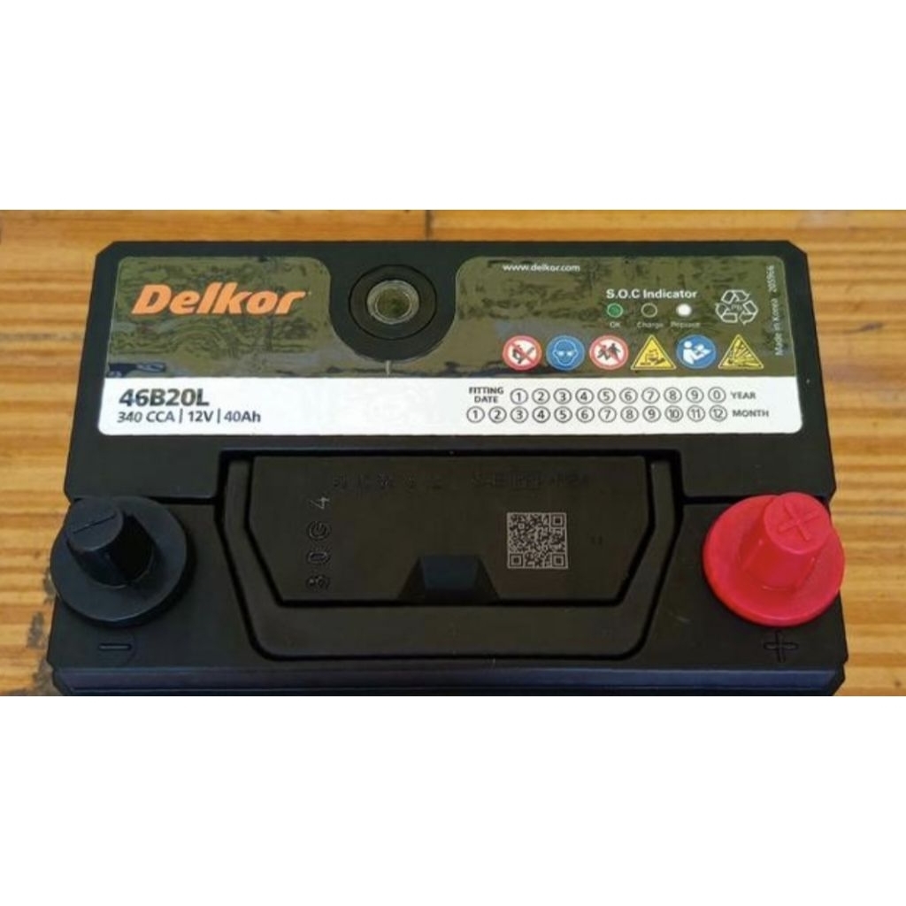 AKI BATERAI KERING DELKOR NS40ZL/46B20L 40AH MOBIL AGYA SIGRA JAZZ AVANZA  NEW GARANSI 1 TAHUN