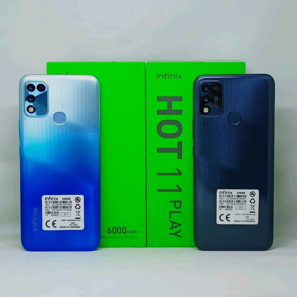 Infinix Hot 11 Play 3/32 4/64 GB Garansi Resmi Indonesia Second
