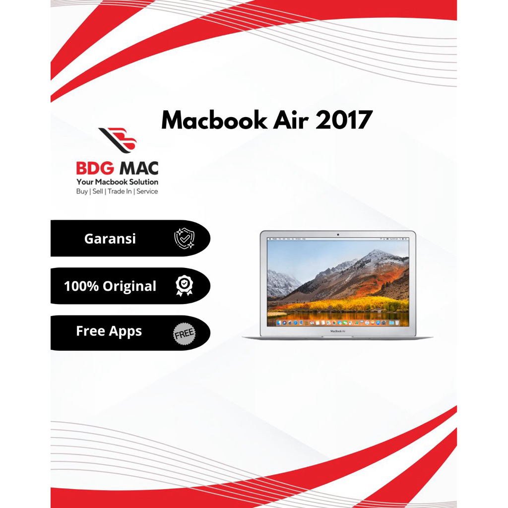 MacBook Air 2017 13 inch 256GB Second Original Mulus
