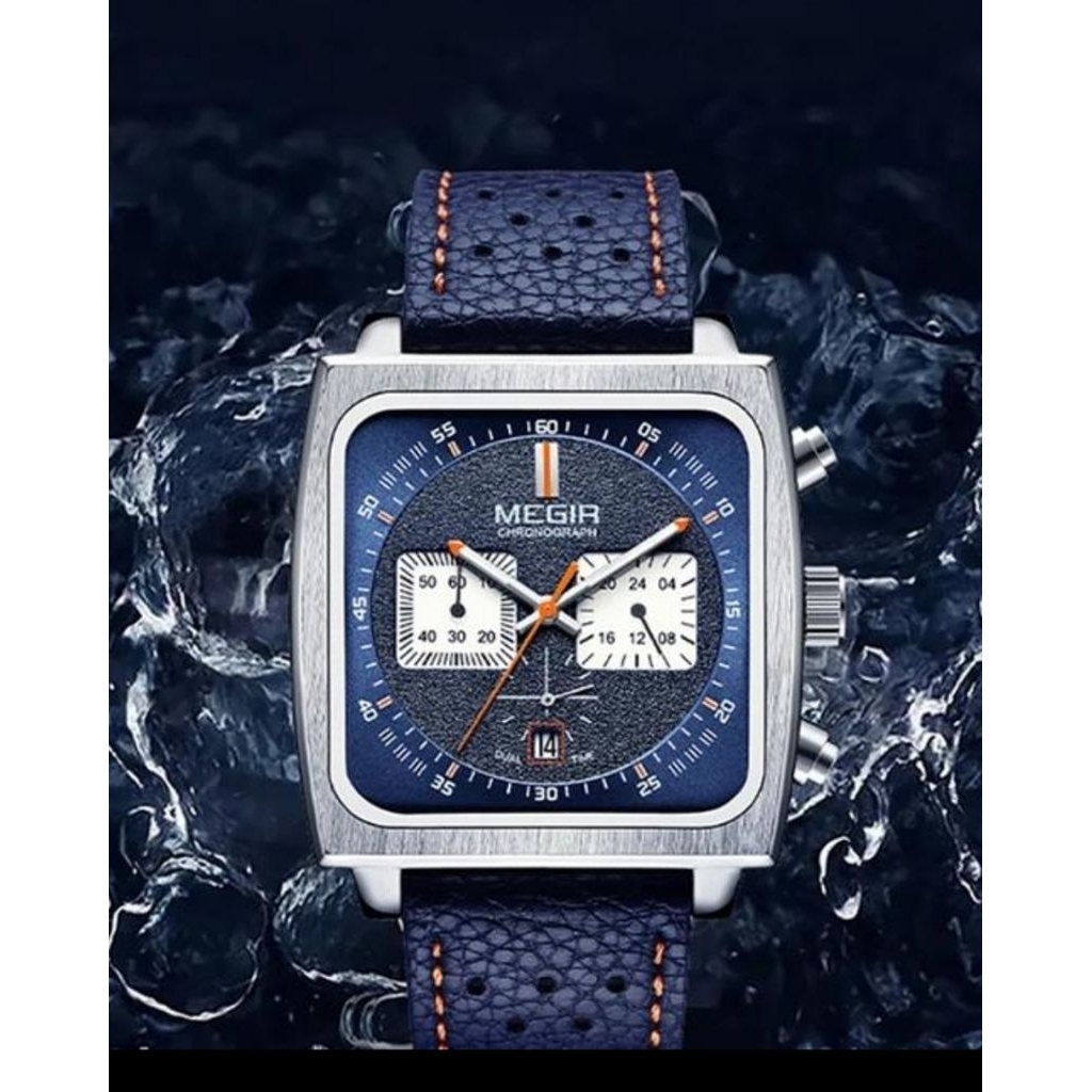 Jam tangan Megir analog chronograph quartz luminous waterproof watch