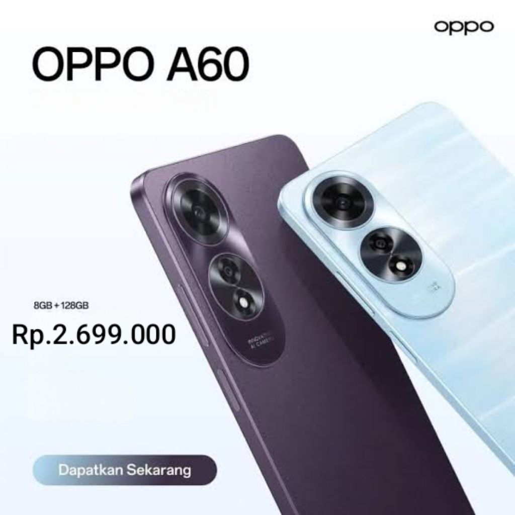 OPPO A60 LTE 8/128GB Display Resmi Oppo Indonesia - Barang Langka Kondisi Seperti Baru Fullset Ori