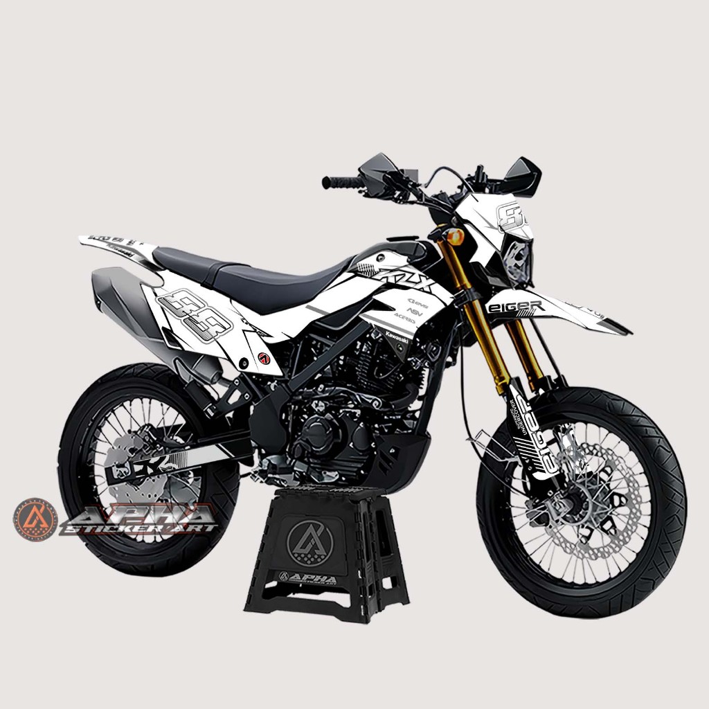 DECAL STICKER MOTOR KAWASAKI KLX D-TRACKER BF DESAIN 98