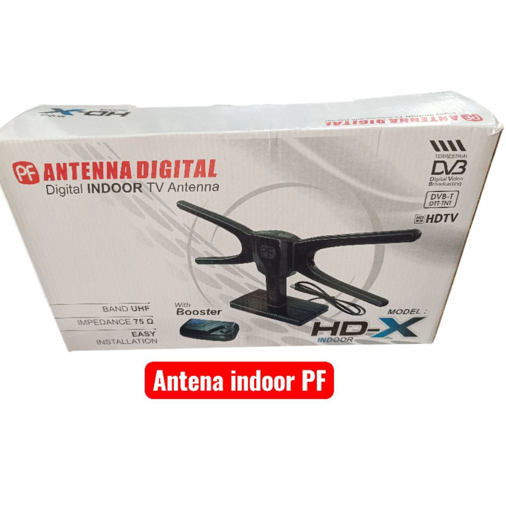 Antena Digital PF HD-X + BOSTER TERSEDIA INDOOR DAN OUTDOOR