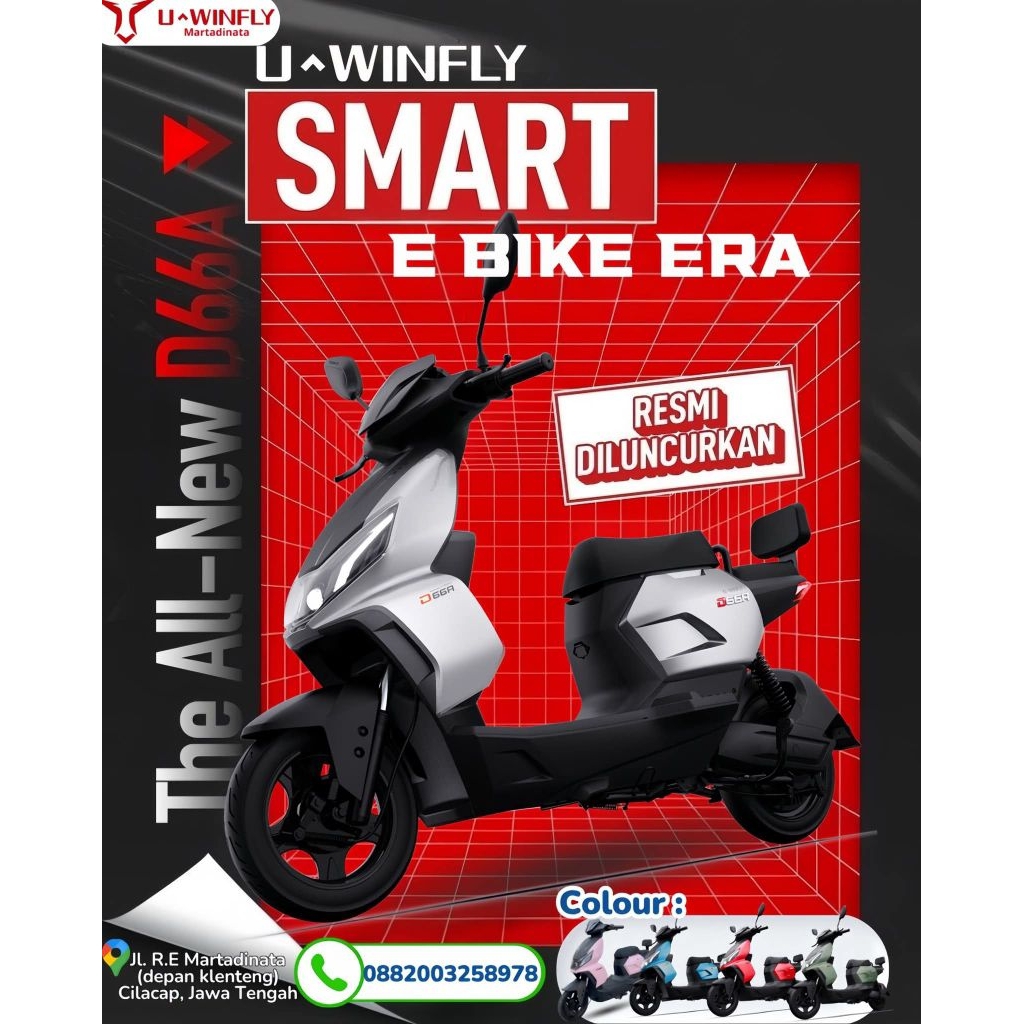 SEPEDA LISTRIK UWINFLY D66A