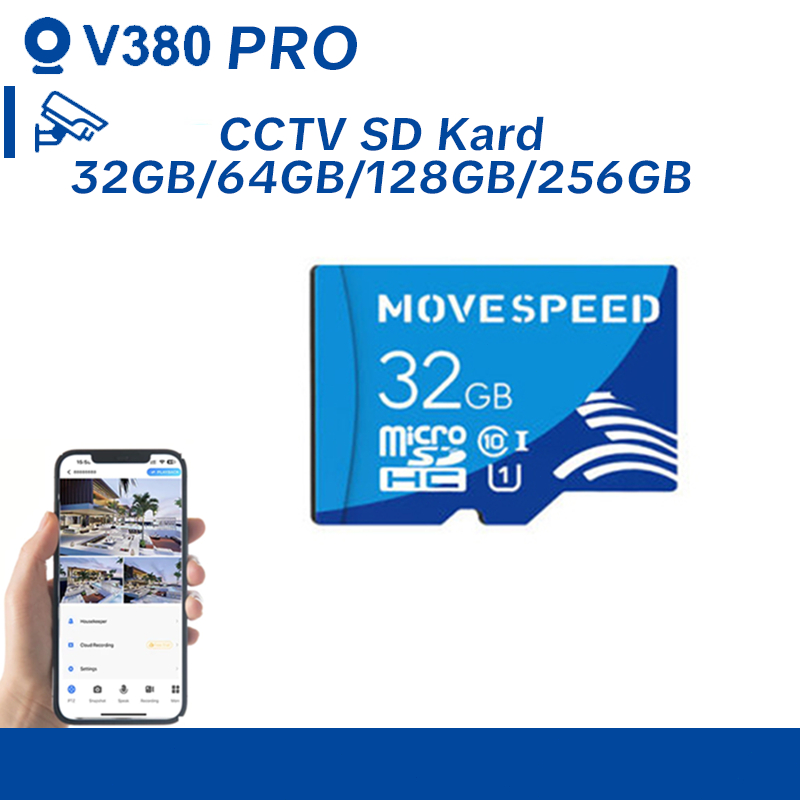 V380 PRO Kamera CCTV SD Card Kartu Micro SD  Profesional untuk Penyimpanan Video Kamera Keamanan