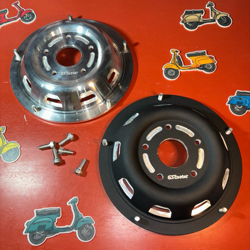 UFO RALLY Velg Rim VESPA R10 GScooter Hitam-Polish