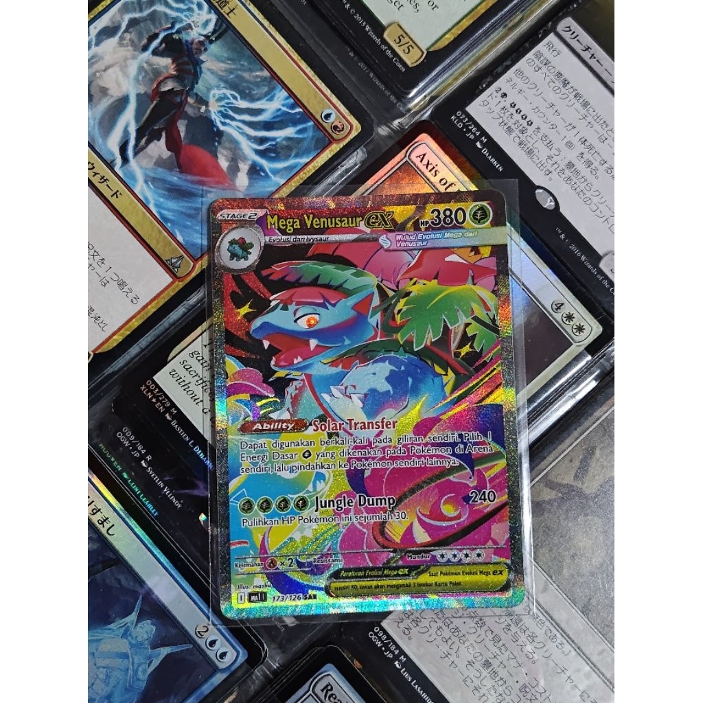 Mega Venusaur EX SAR Evolusi Mega - Pokemon TCG Indonesia