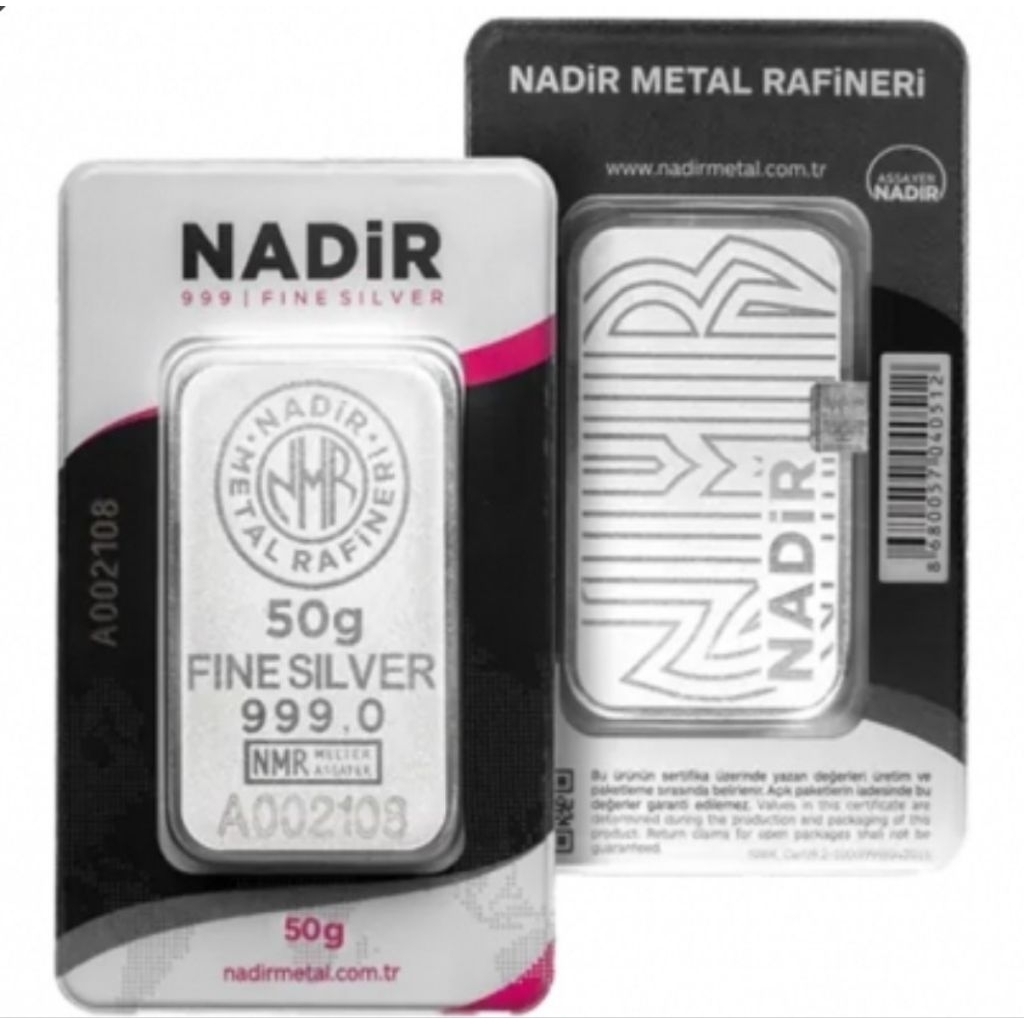 Perak batangan Nadir 50 gr