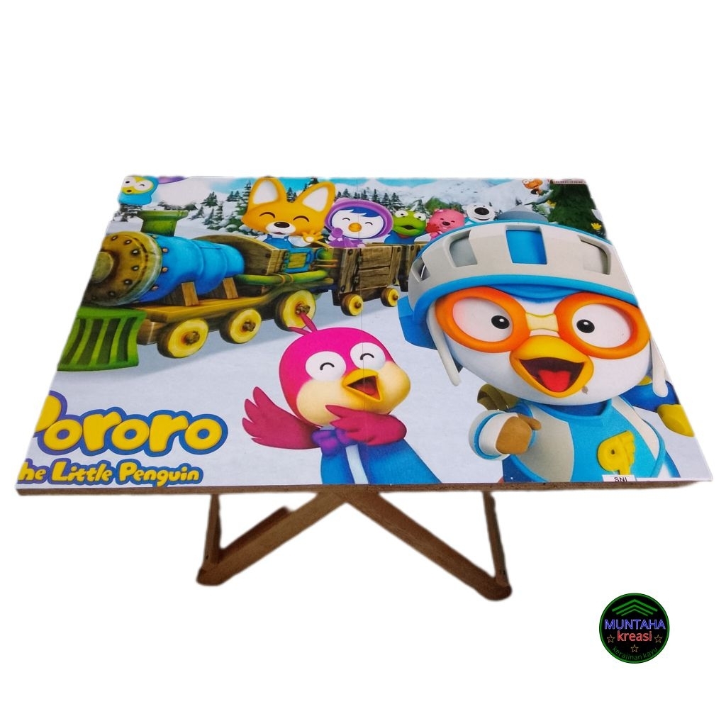 MEJA BELAJAR ANAK KARAKTER/MEJA BELAJAR LIPAT KAYU