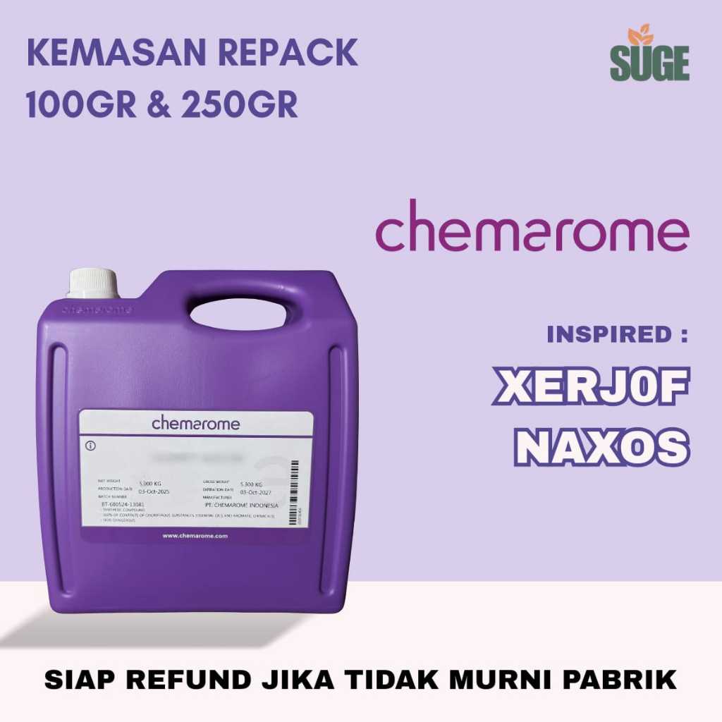 XERJOFF NAXOS - CHEMAROME - BIBIT PARFUM MURNI KEMASAN REPACK 100GR & 250GR
