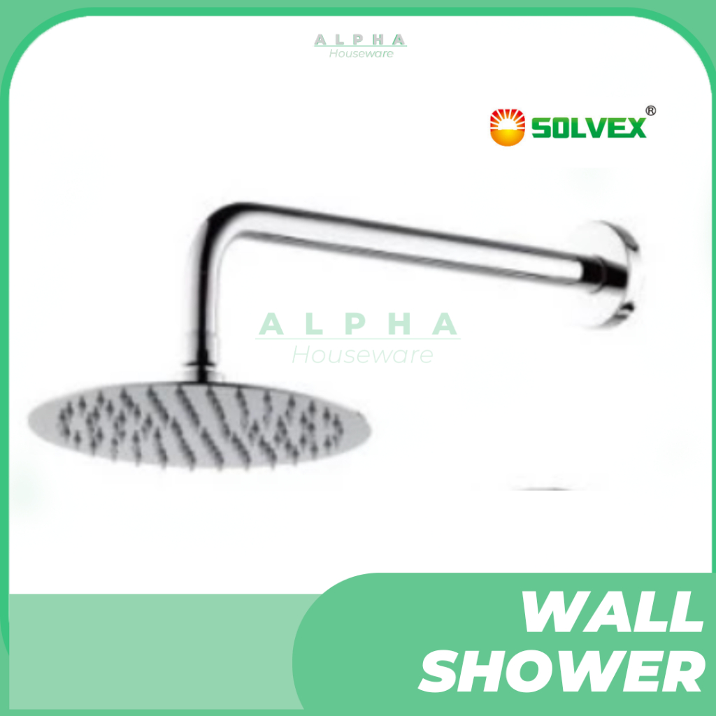 SOLVEX Rain Shower Head  WARNA CHROME/ Wall Shower