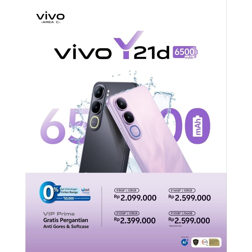 Vivo y21d ram 6+6/128