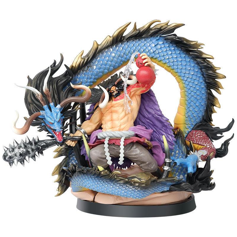 Figur Anime Yonko Kaido empat kaisar, satu Buah PVC 30cm untuk koleksi dekorasi - Patung mainan PVC 