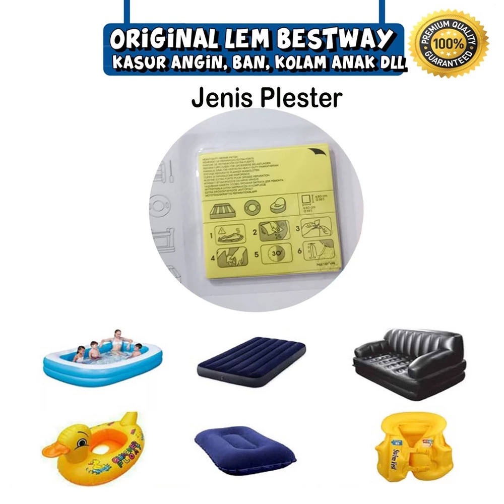 1PC Patch Stiker Lem Perekat Lem Tambal Ban Kolam Plastik Renang PVC Tahan Air Untuk Perbaikan Tenda