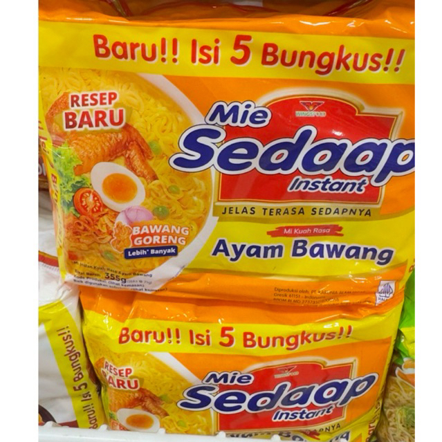 MIE SEDAP RASA AYAM BAWANG ISI 5/SEDAP Mie