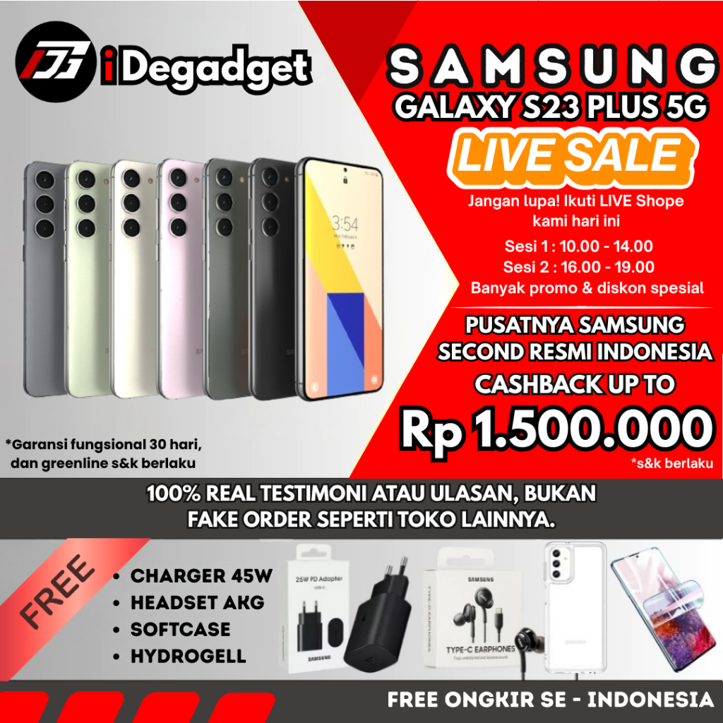 SEIN Samsung Galaxy S23 Plus 8/512GB 8/256GB 8/128 | S22 + Plus Second Fullset Original