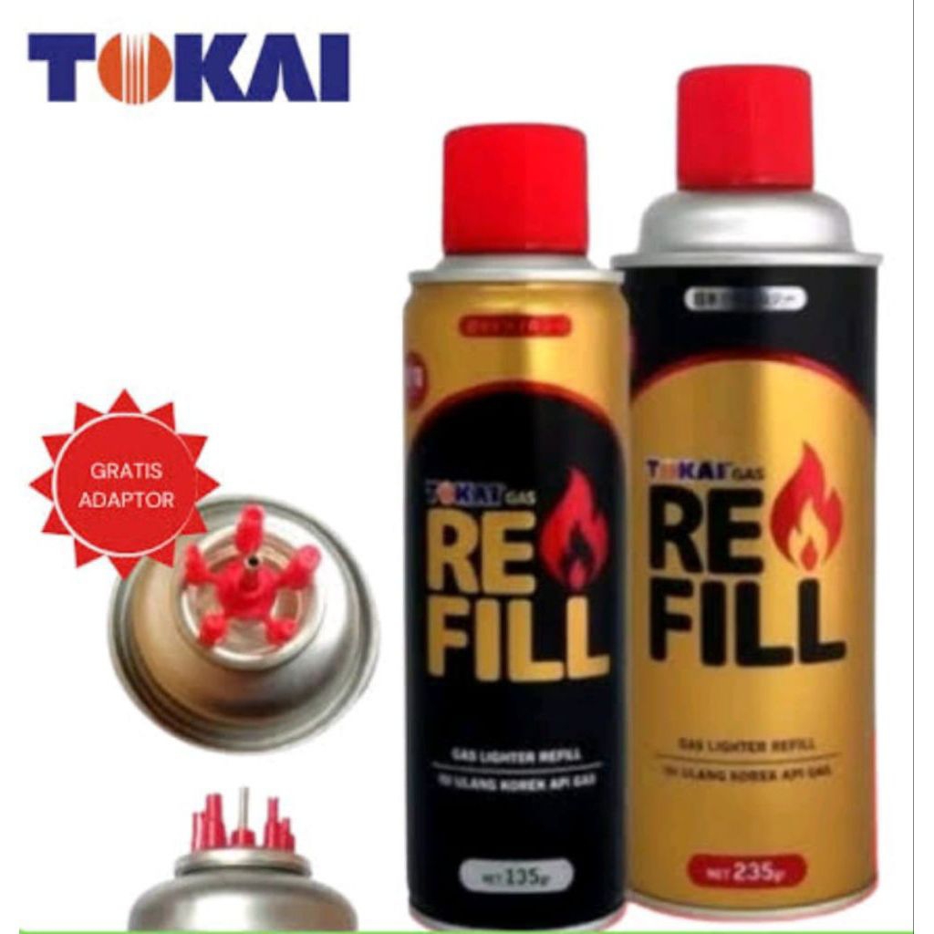 Isi ulang gas portable,isi ulang gas Tokai,REFFIL gas
