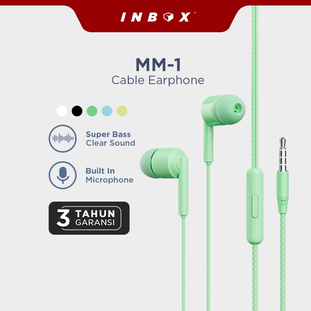 Earphone | Handsfree | Headset | Cable Earphone Inbox MM-1