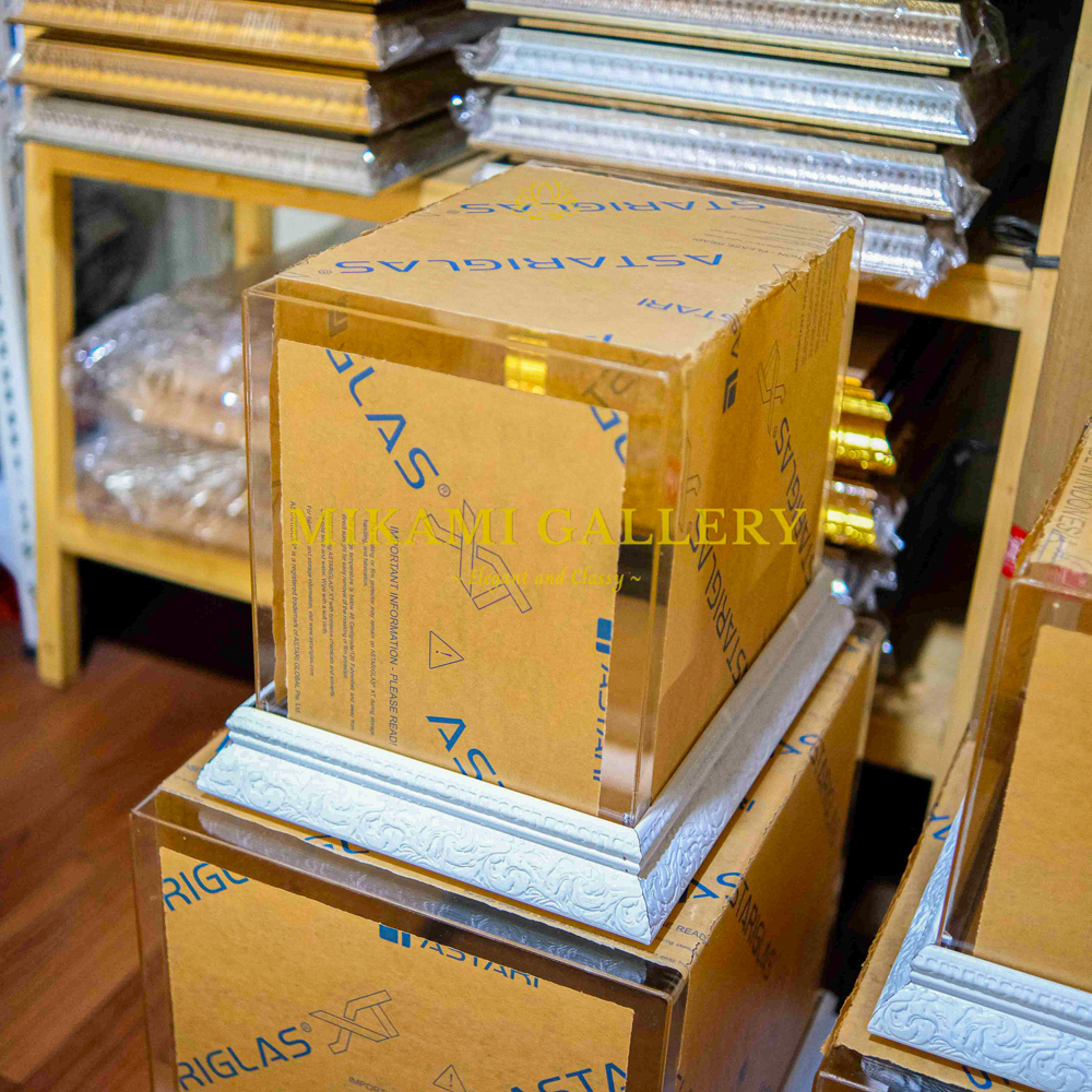 Kotak Hantaran Akrilik Seserahan Fiber 6 cm Single /  Hantaran Akrilik Seserahan