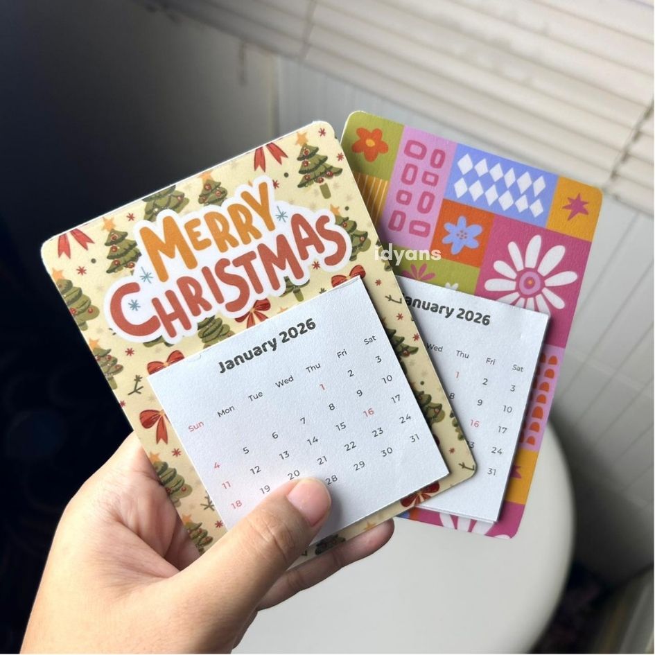 KALENDER MAGNET / SOUVENIR KALENDER TEMPEL  MAGNET / KALENDER AESTHETIC 2026 / KALENDER MAGNET / KAL