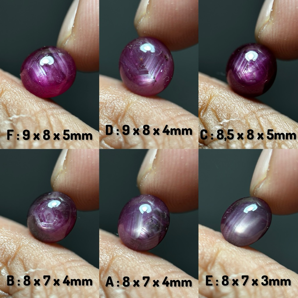 natural batu ruby star / batu ruby star asli 100% / batu ruby