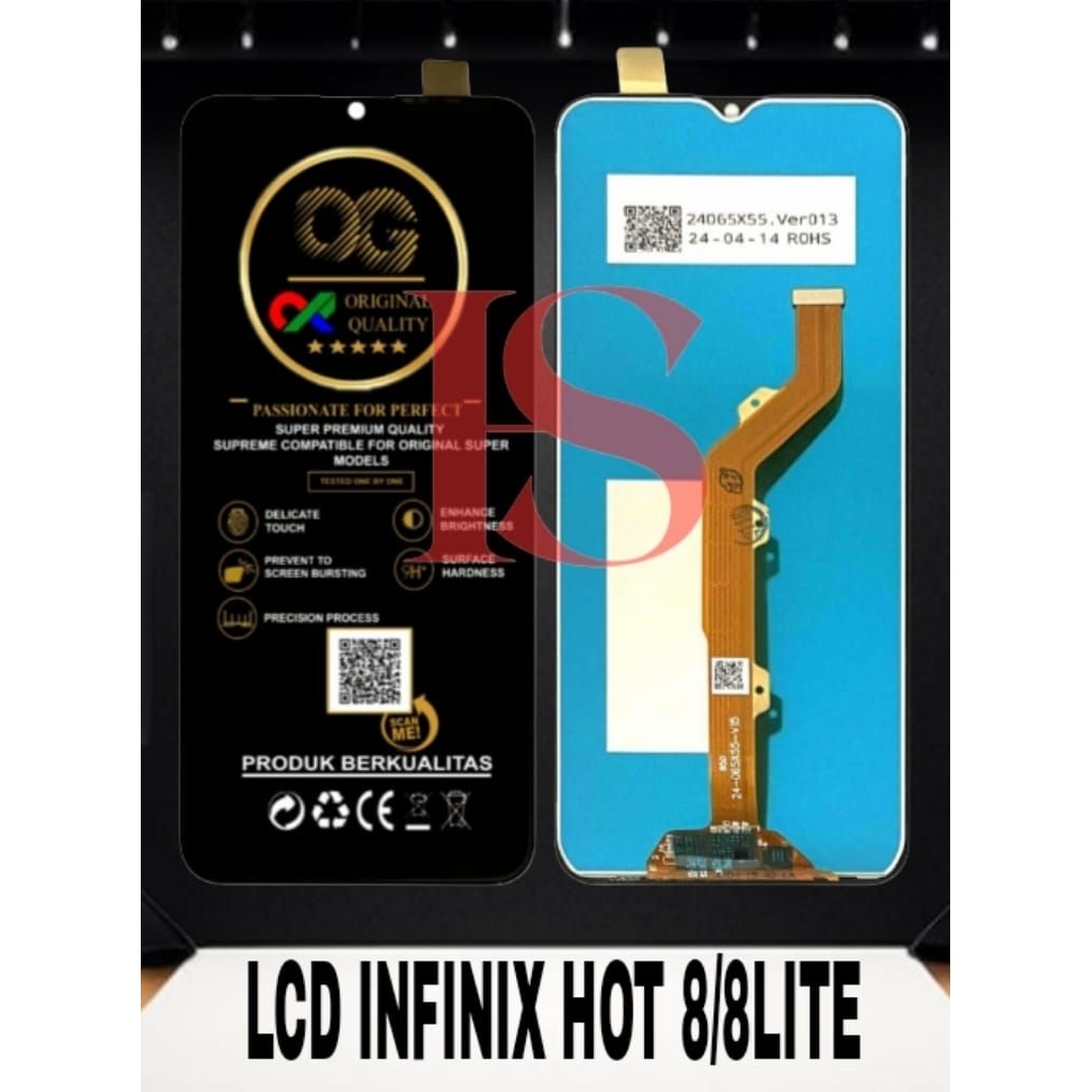 LCD INFINIX HOT 8 FULLSET TOUCH SCREEN LCD INFINIX HOT 8/8 LITE LCD ORIGINAL