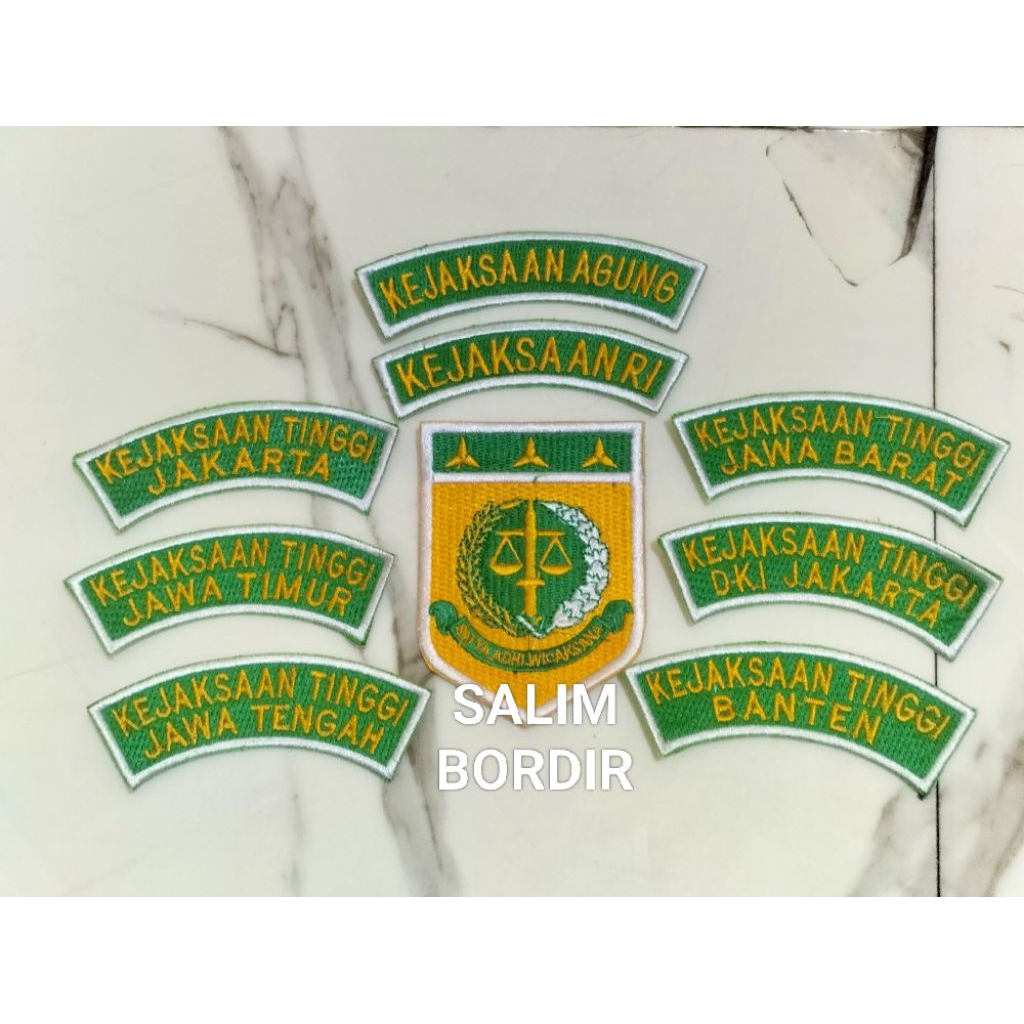 EMBLEM BET/LOGO BORDIR KEJAKSAAN RI/KEJAKSAAN AGUNG/KEJAKSAAN TINGGI