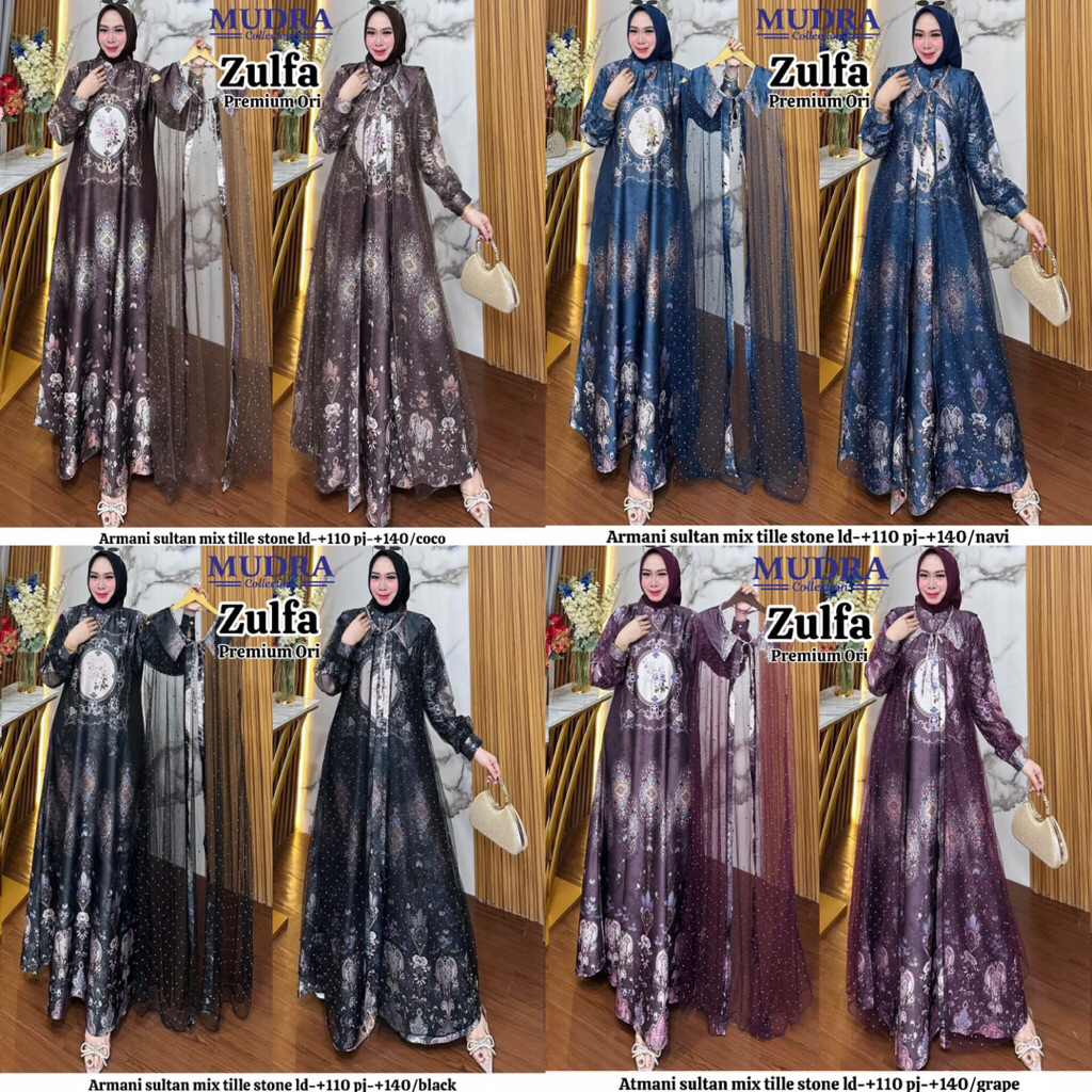GAMIS DRESS ZULFA ORIGINAL BY MUDRA