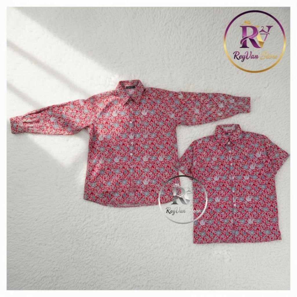 Seragam Batik SD Motif Bunga Rampe/Kemeja Batik SD/Baju Batik SD