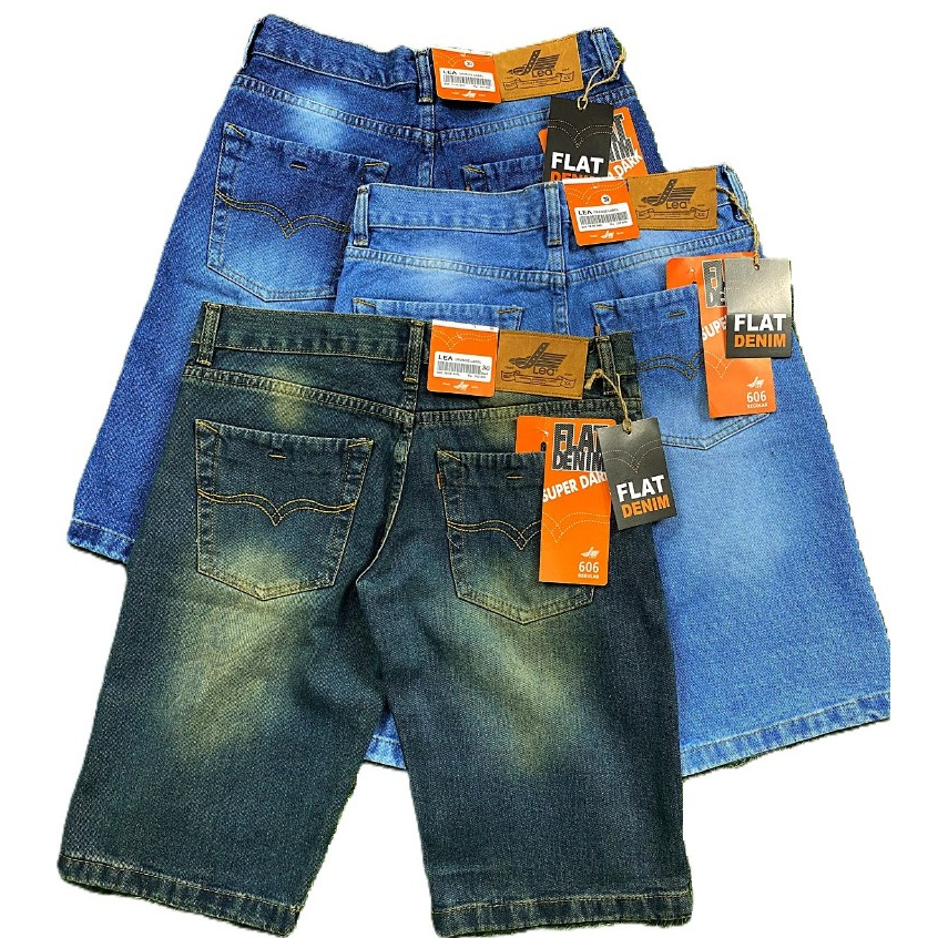 Celana Pendek Pria Jeans LEA Denim Original