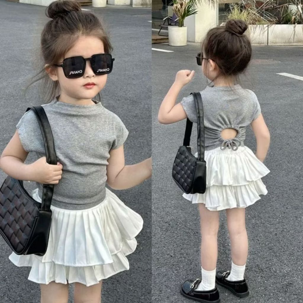 VIOR Crop Top Anak Perempuan 1 - 6 Tahun