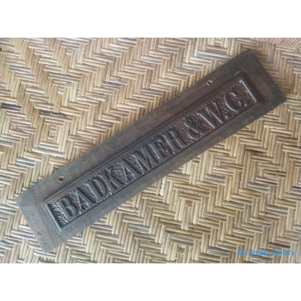 Plakat jadul vintage BADKAMER & WC