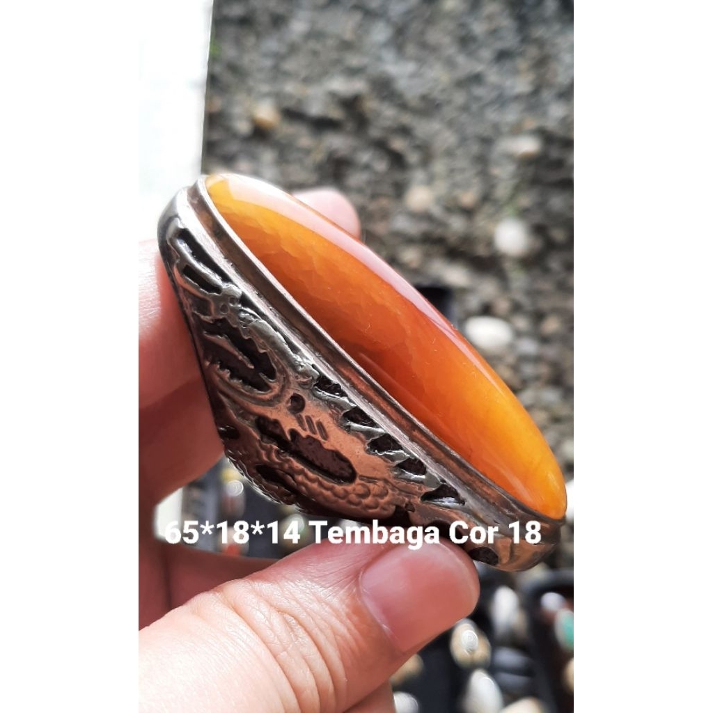 Natural Cincin Batu Pandan Nanas Jumbo Full Serat